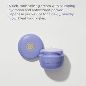 TATCHA ingredient label close-up showing algae and rice extracts, transparency benefit