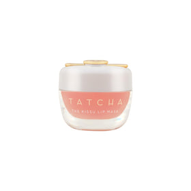 TATCHA front jar showing product branding and compact size for travel
