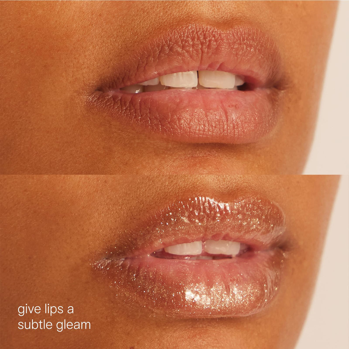TATCHA applying lip mask on lips demonstrating smoothing action benefit: visibly softer lips