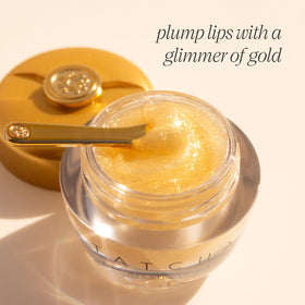 TATCHA close-up of jelly texture melting on fingertip benefit: non-sticky hydration