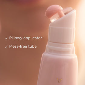 TATCHA Kissu on model showing natural plump and wearable glow