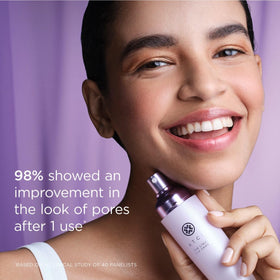 TATCHA product applied on hand demonstrating even coverage and priming effect