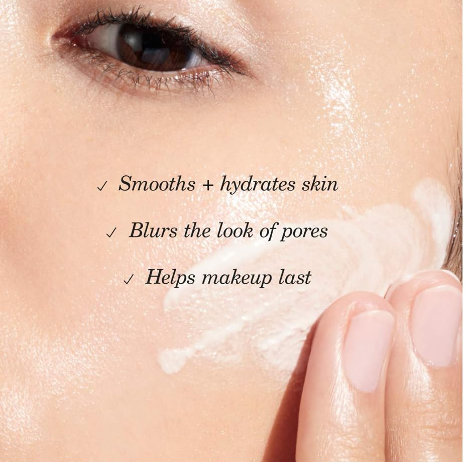 TATCHA texture swipe of primer illustrating silky spreadability and lightweight feel