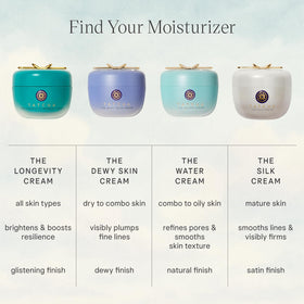 TATCHA cream on bathroom vanity in lifestyle scene conveying daily routine integration