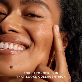 TATCHA pump dispensing serum showing controlled application and easy dosing benefit