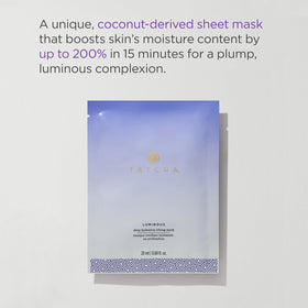 TATCHA mask serum close-up texture illustrating concentrated coconut-derived formula for deep hydration