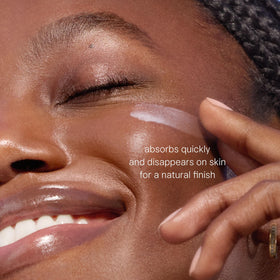 TATCHA product blended on skin showcasing invisible finish and comfort