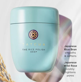 TATCHA jar beside a coin showing size and travel-friendly 60 g convenience benefit