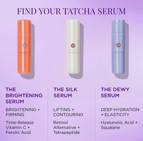 TATCHA box and contents flatlay showing packaging details and product presentation