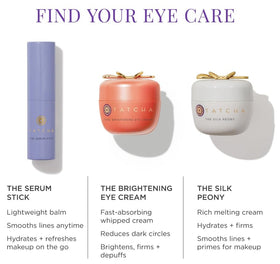 TATCHA serum stick on vanity with mirror for quick touch-ups and lifestyle convenience