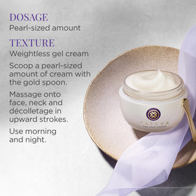 Label detail on TATCHA silk cream jar highlighting ingredient transparency and trust