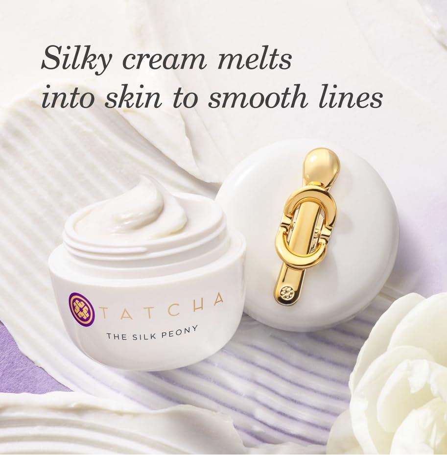 TATCHA open jar revealing melting balm texture and moisturizing gel benefits