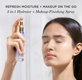 TATCHA products beside everyday items for travel size and portability