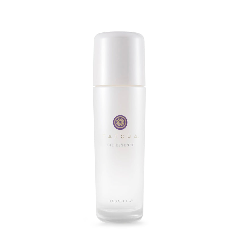 TATCHA The Essence Midi front bottle view showing sleek packaging and clarity benefits