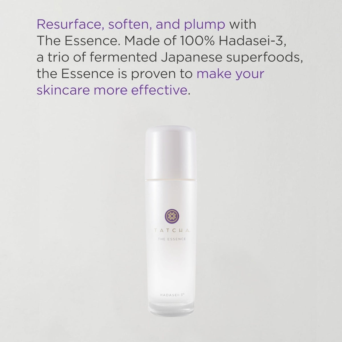 TATCHA The Essence Midi pouring texture close-up highlighting fast-absorbing hydration benefit