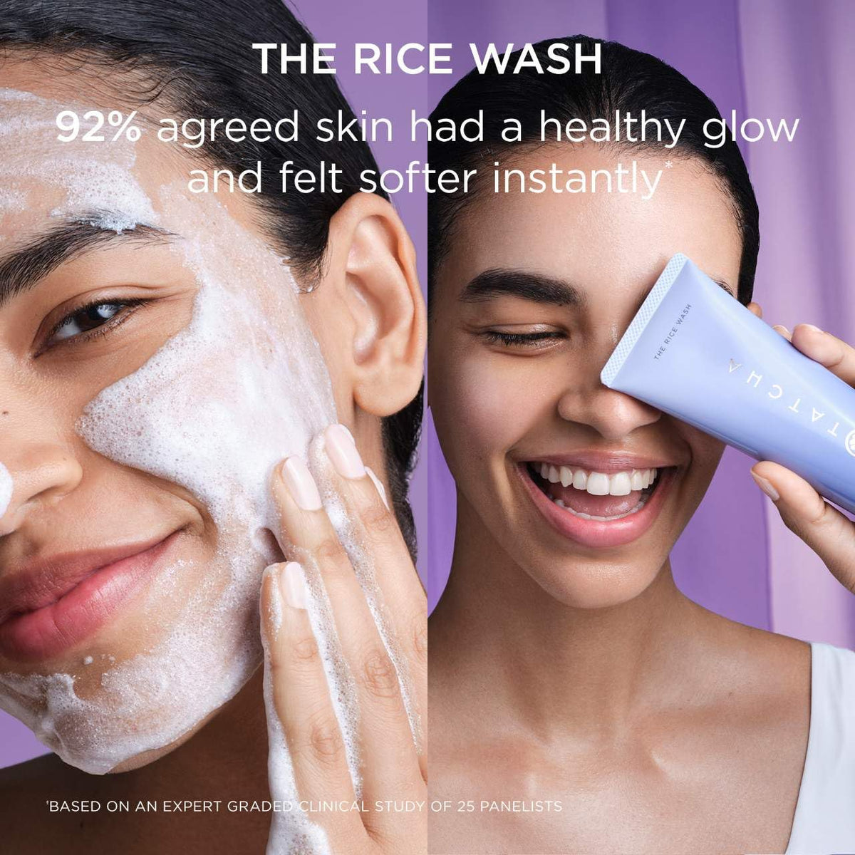 TATCHA The Essence droplet on fingertip, boosts hydration and absorption