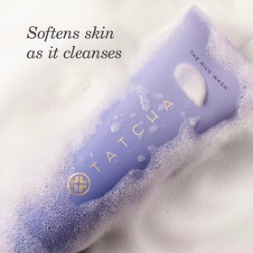 TATCHA close-up of creamy texture highlighting gentle formulation