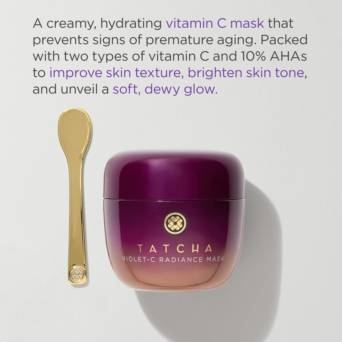 TATCHA creamy texture close-up showing rich consistency and hydrating finish