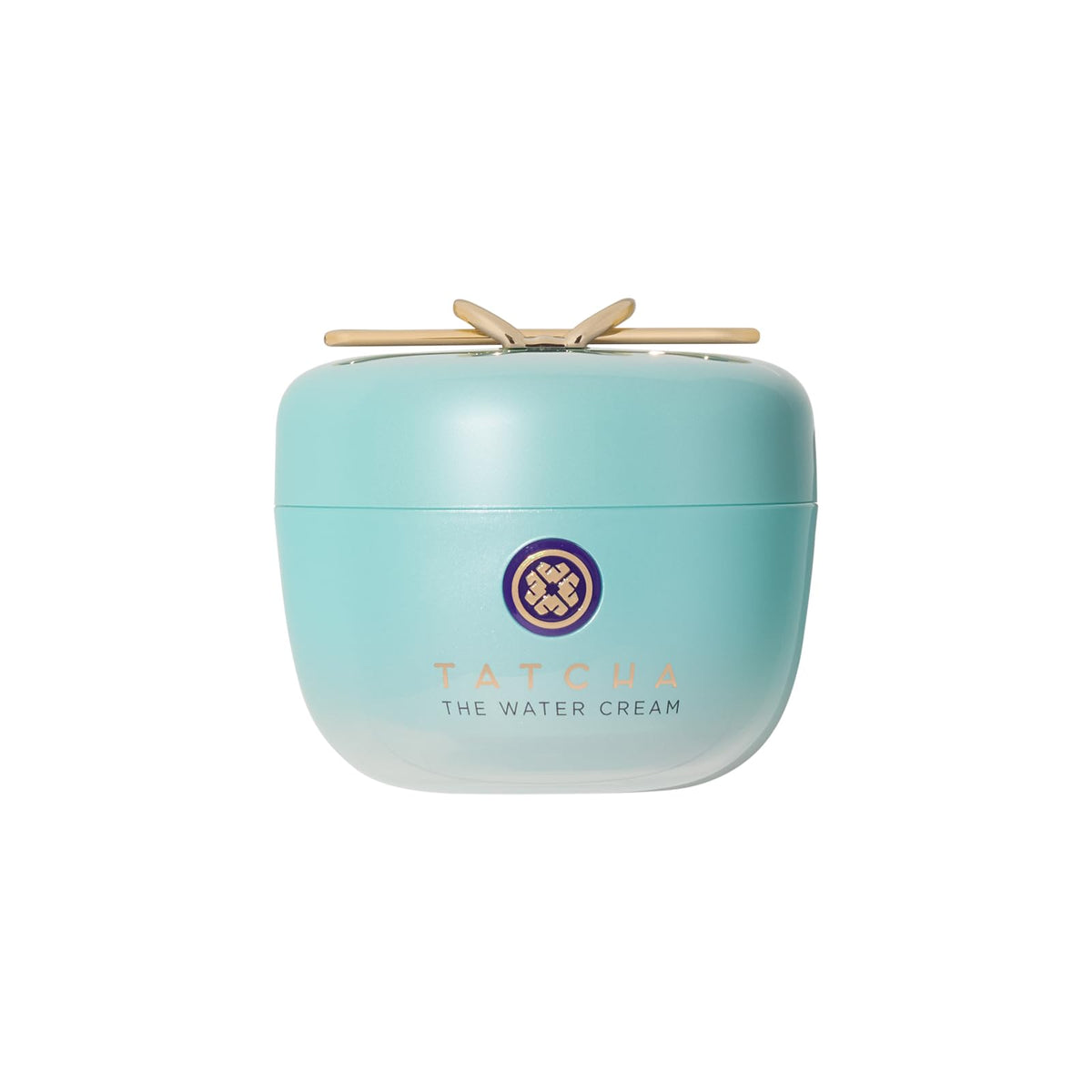 TATCHA jar front view showing elegant packaging and brand benefit