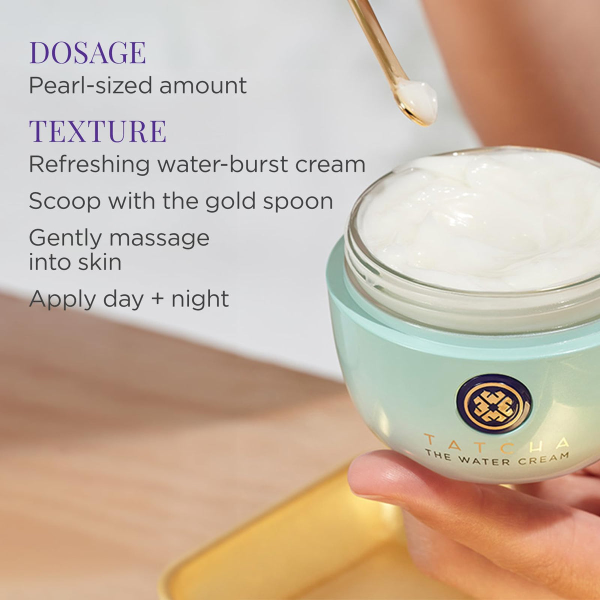 TATCHA botanicals flatlay of green tea rice algae illustrating natural nourishment