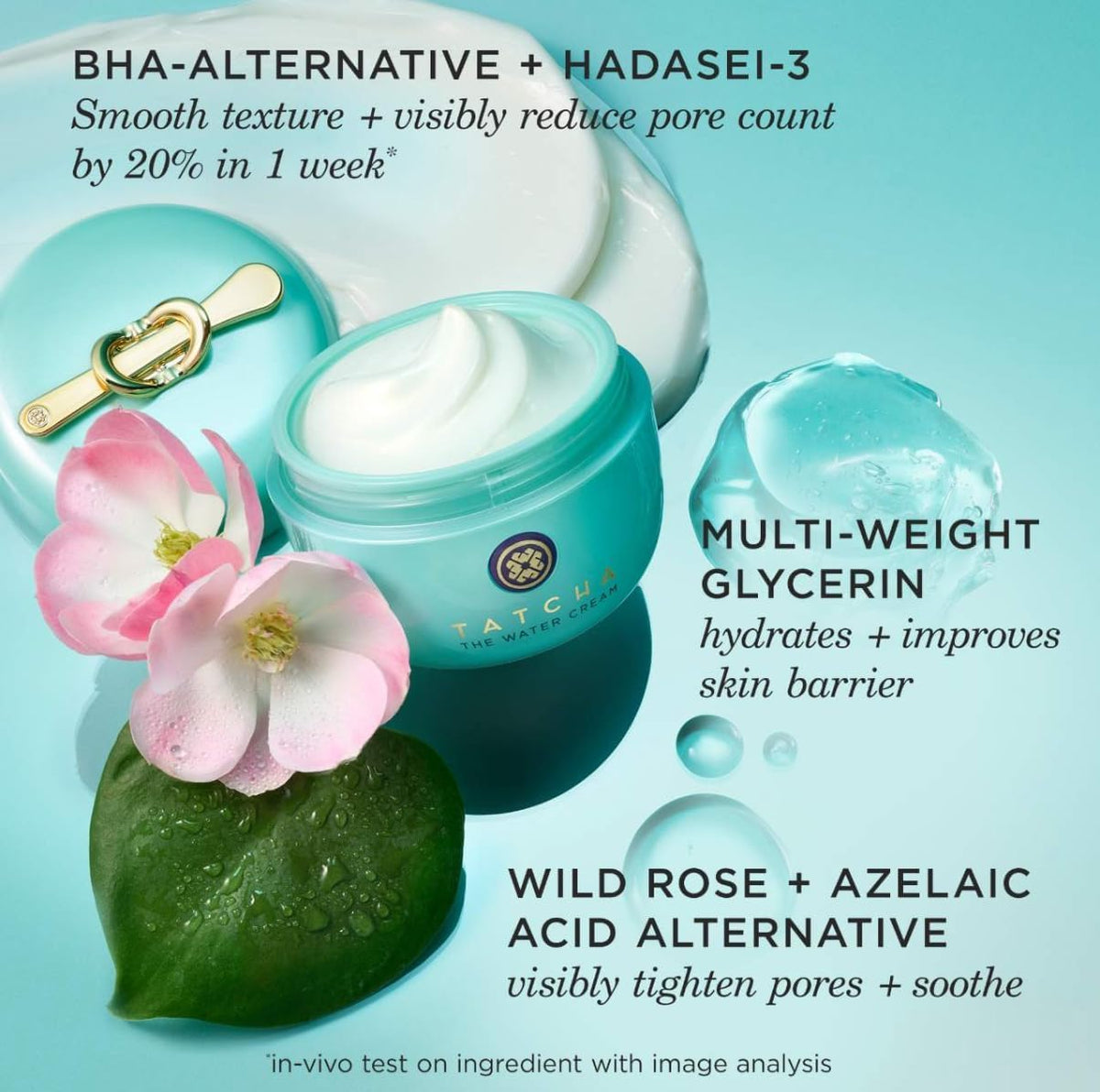TATCHA applied during morning routine for balanced, shine-free skin
