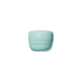 TATCHA travel jar front view showing compact moisturizer benefits portability