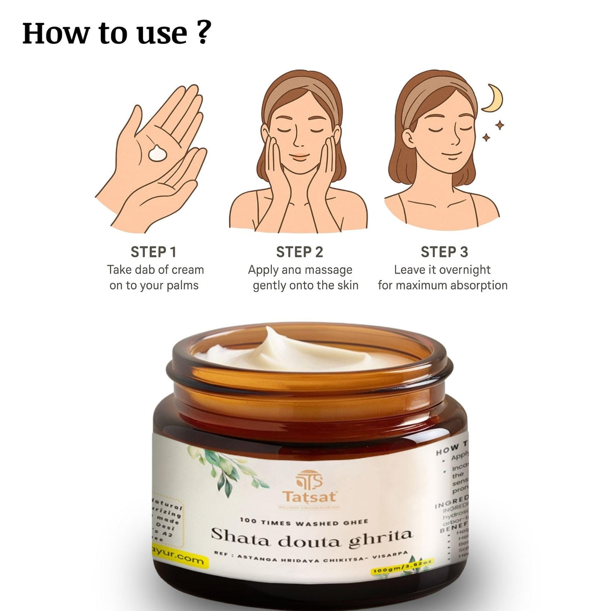 TATSAT used bedside at night to illustrate overnight nourishing routine