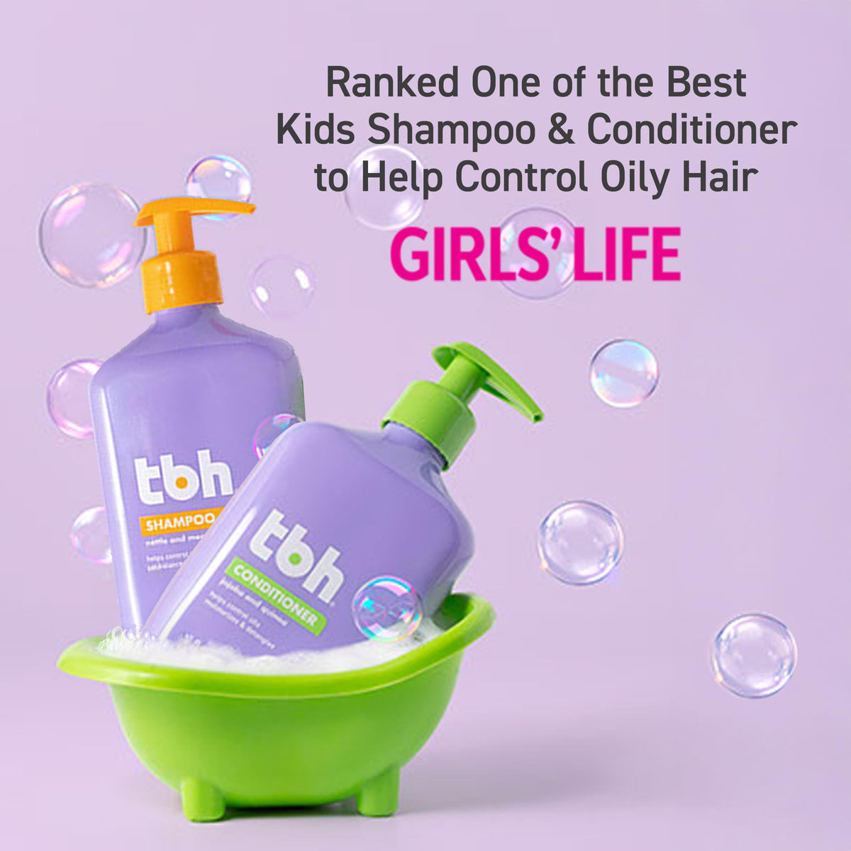 TBH tween using products in bathroom, promoting confidence and easy routine