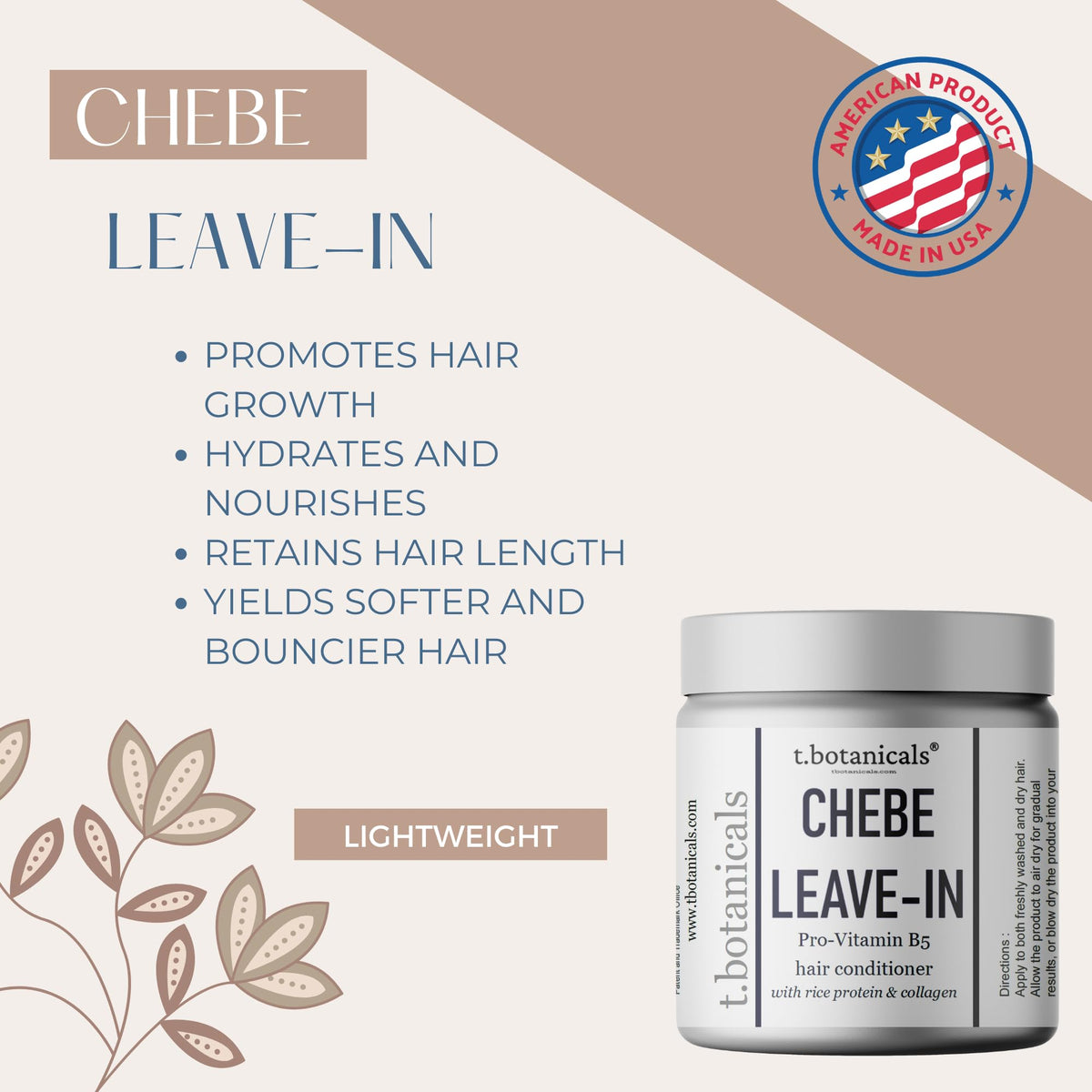 t.botanicals creamy leave-in texture close-up illustrating slip and smooth feel