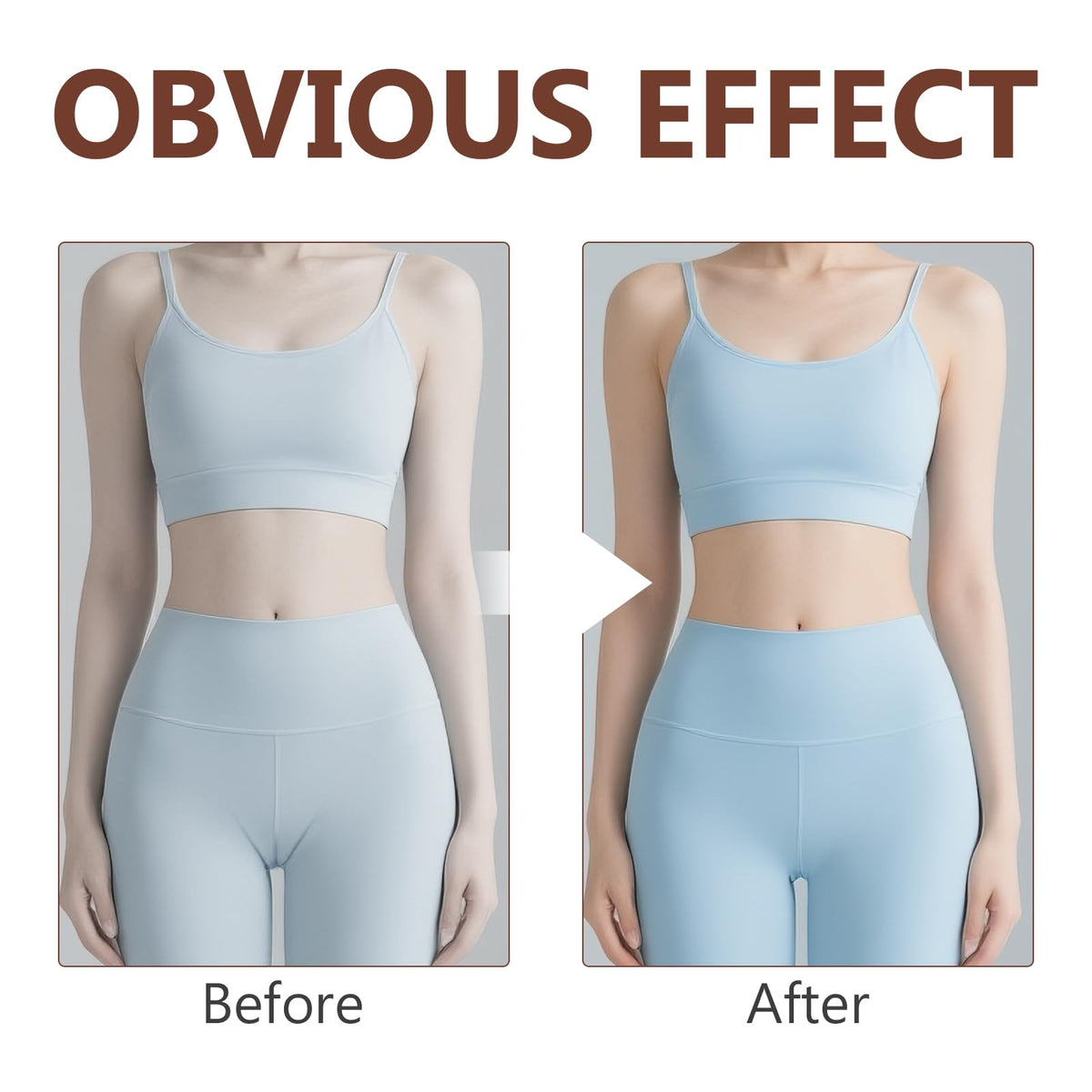 TDZLDM worn under leggings in active setting for discreet smoothing