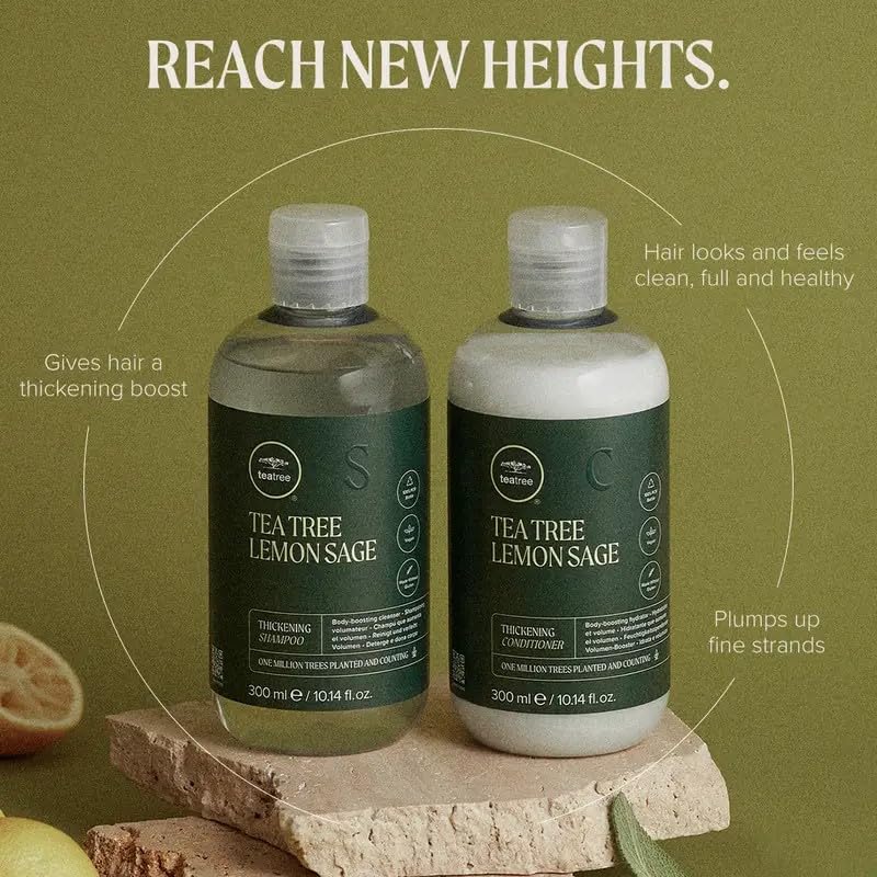Tea Tree bottle close-up on pump and label enhancing product clarity