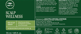 Tea Tree serum on bathroom shelf in lifestyle setting, conveys daily routine convenience