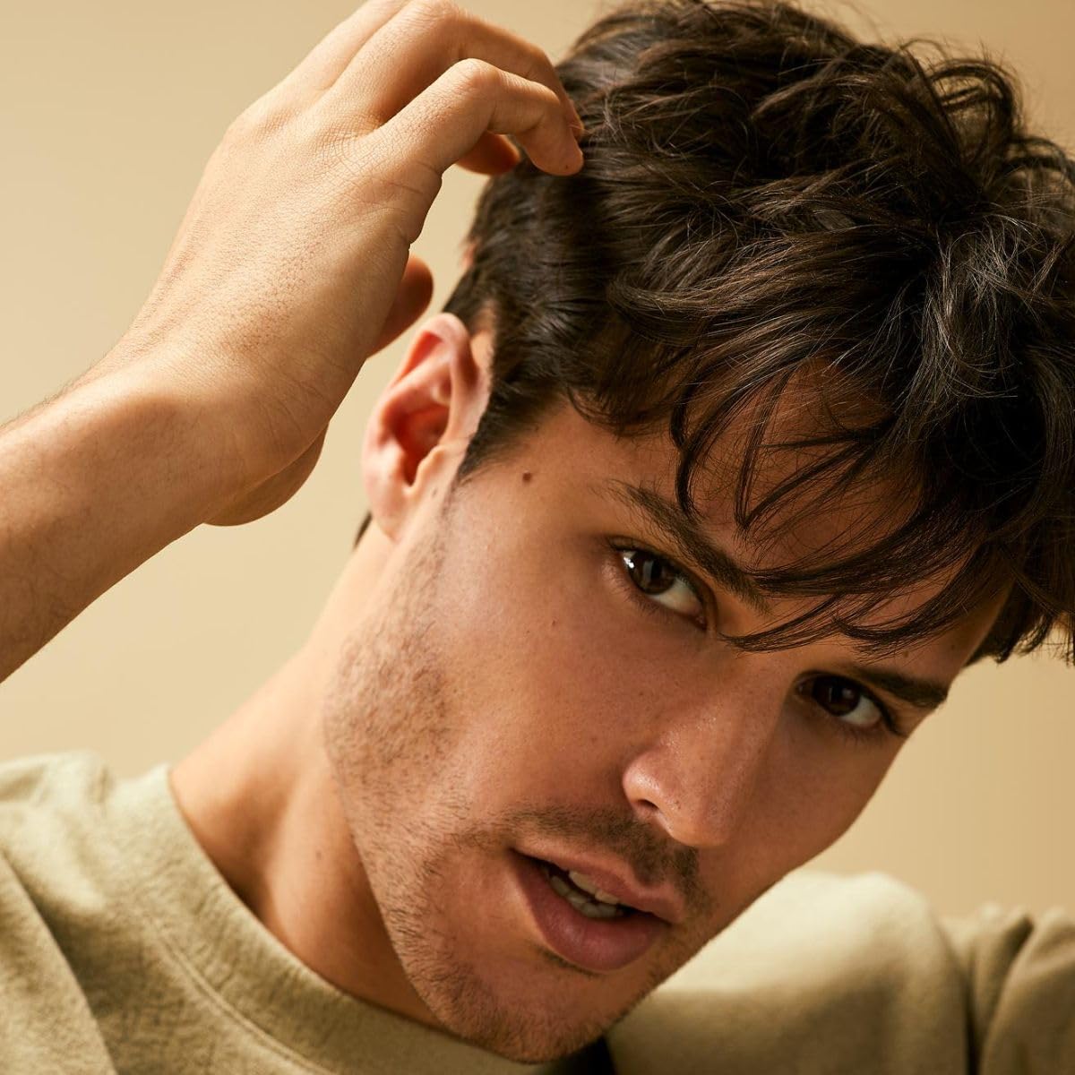 Tea Tree styled short hair example illustrating natural texture and fuller-looking benefit