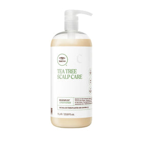 Tea Tree front packaging 33.8 fl oz showing label and benefits for fuller hair