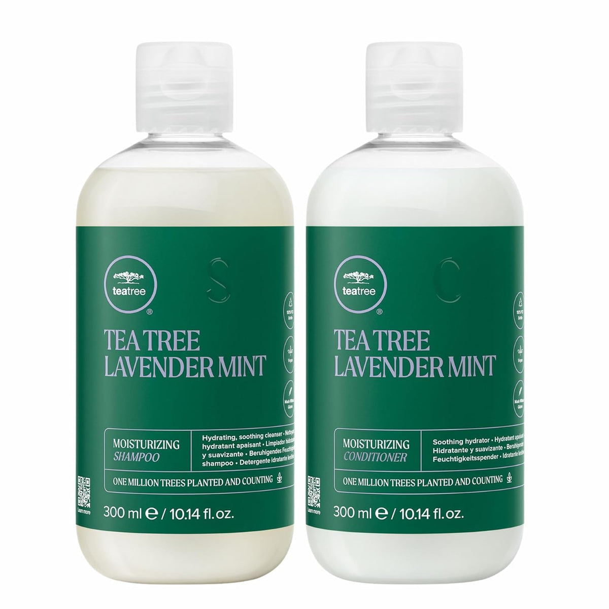 Tea Tree front packaging showing shampoo conditioner and ornament, calming holiday gift