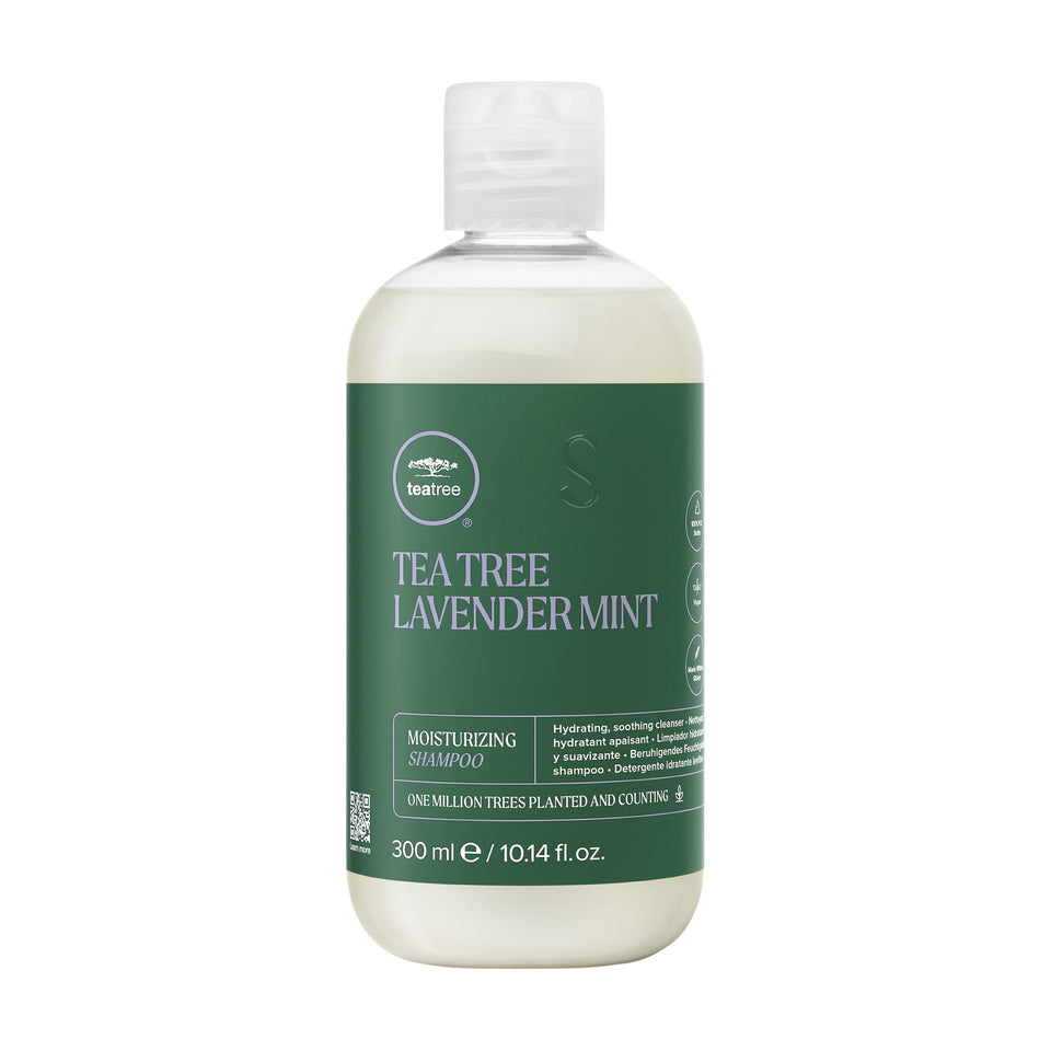 Tea Tree front packaging showing bottle and hydrating benefit