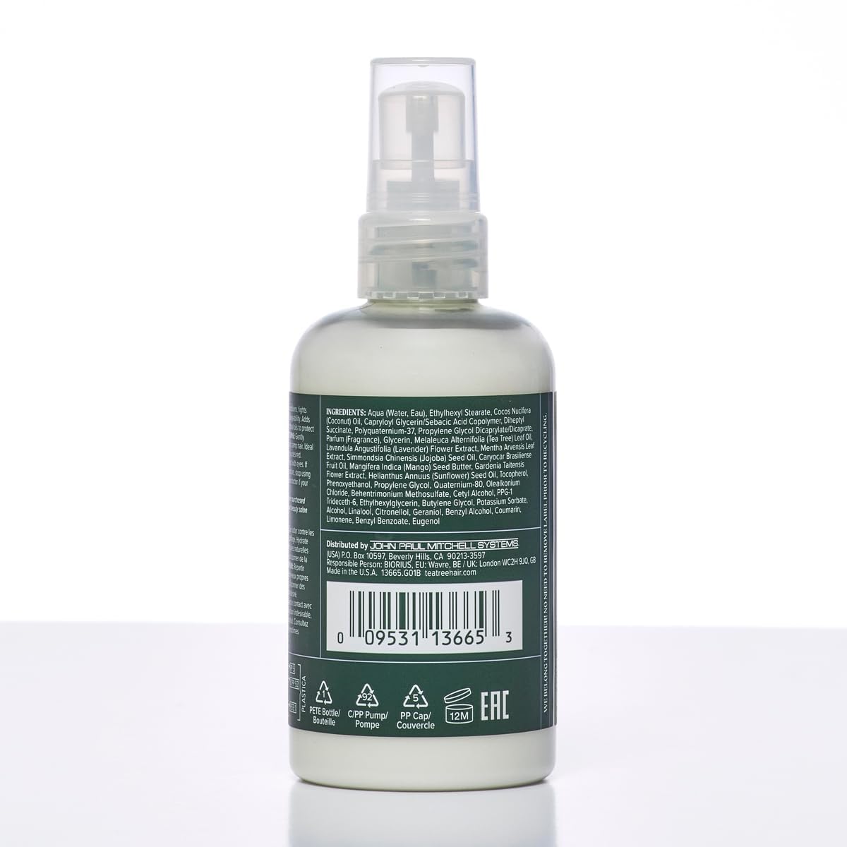Tea Tree on bathroom shelf suggesting spa-like daily ritual