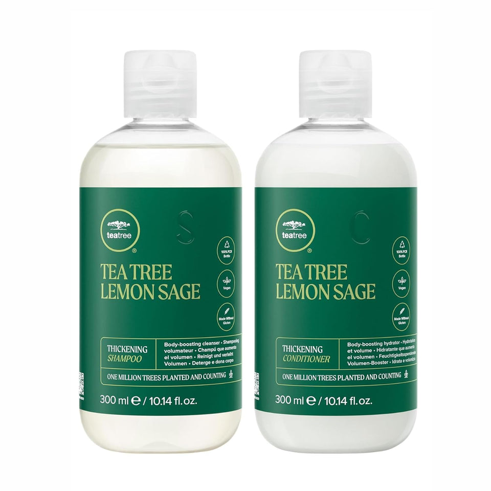 Tea Tree front packaging showing gift set and salon-quality benefit