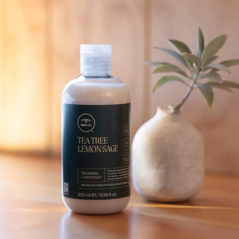Tea Tree lemon and sage ingredient display highlighting refreshing botanical scent
