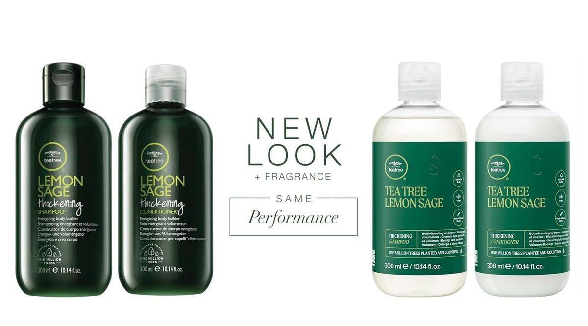 Tea Tree close-up of product texture highlighting thickening effect