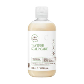 Tea Tree front bottle showing packaging and size, highlighting salon-quality benefit