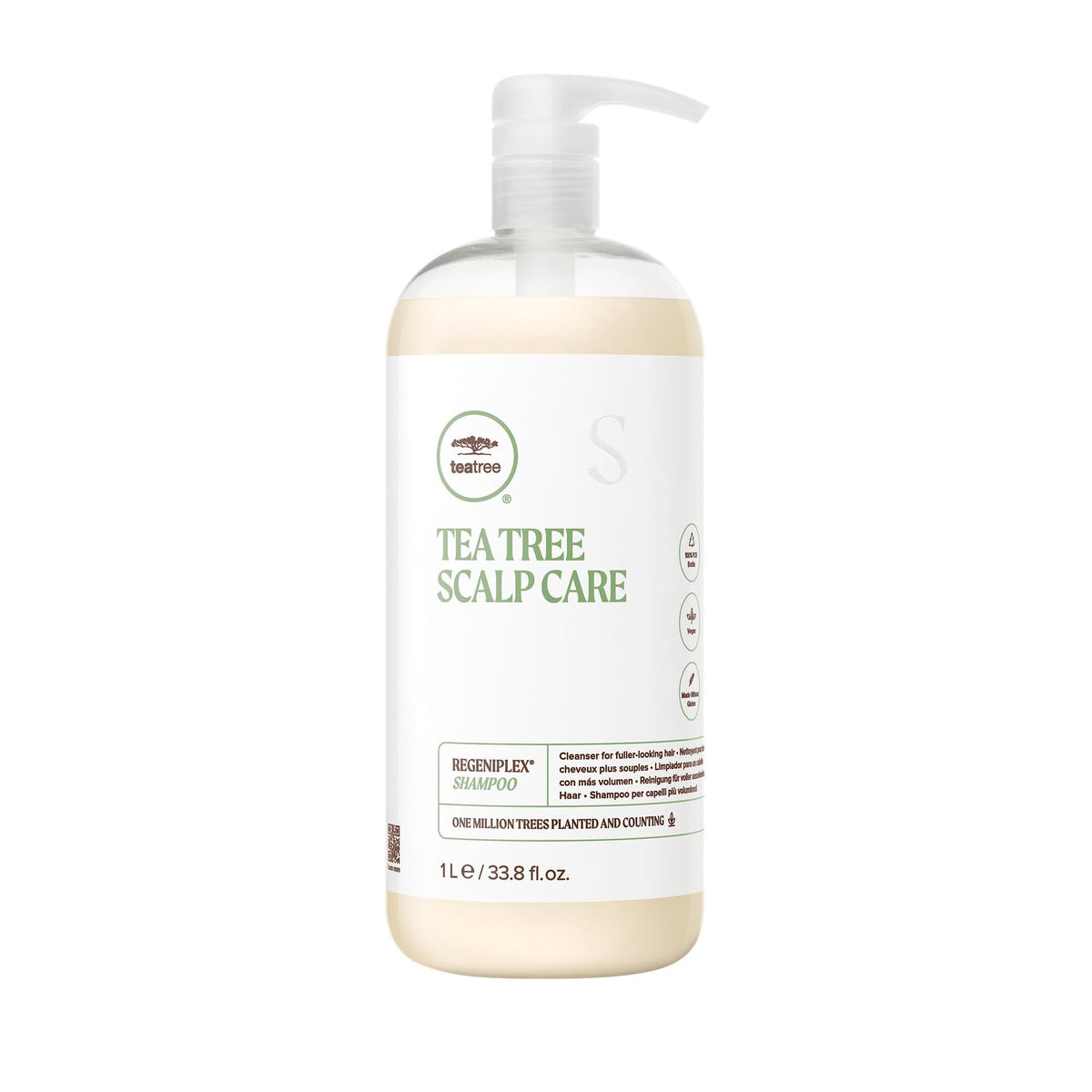 Tea Tree front packaging showing bottle and label, clear product identity and benefit