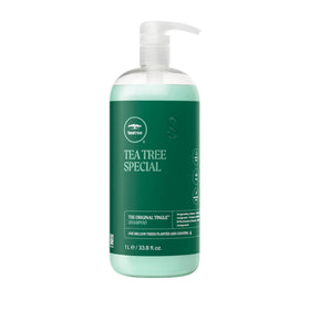 Tea Tree front bottle showing label and clean design for easy recognition and use