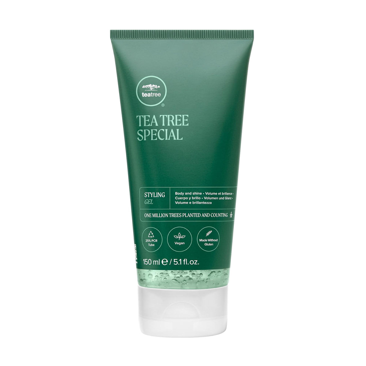 Tea Tree front packaging shows product and label, showcasing brand freshness