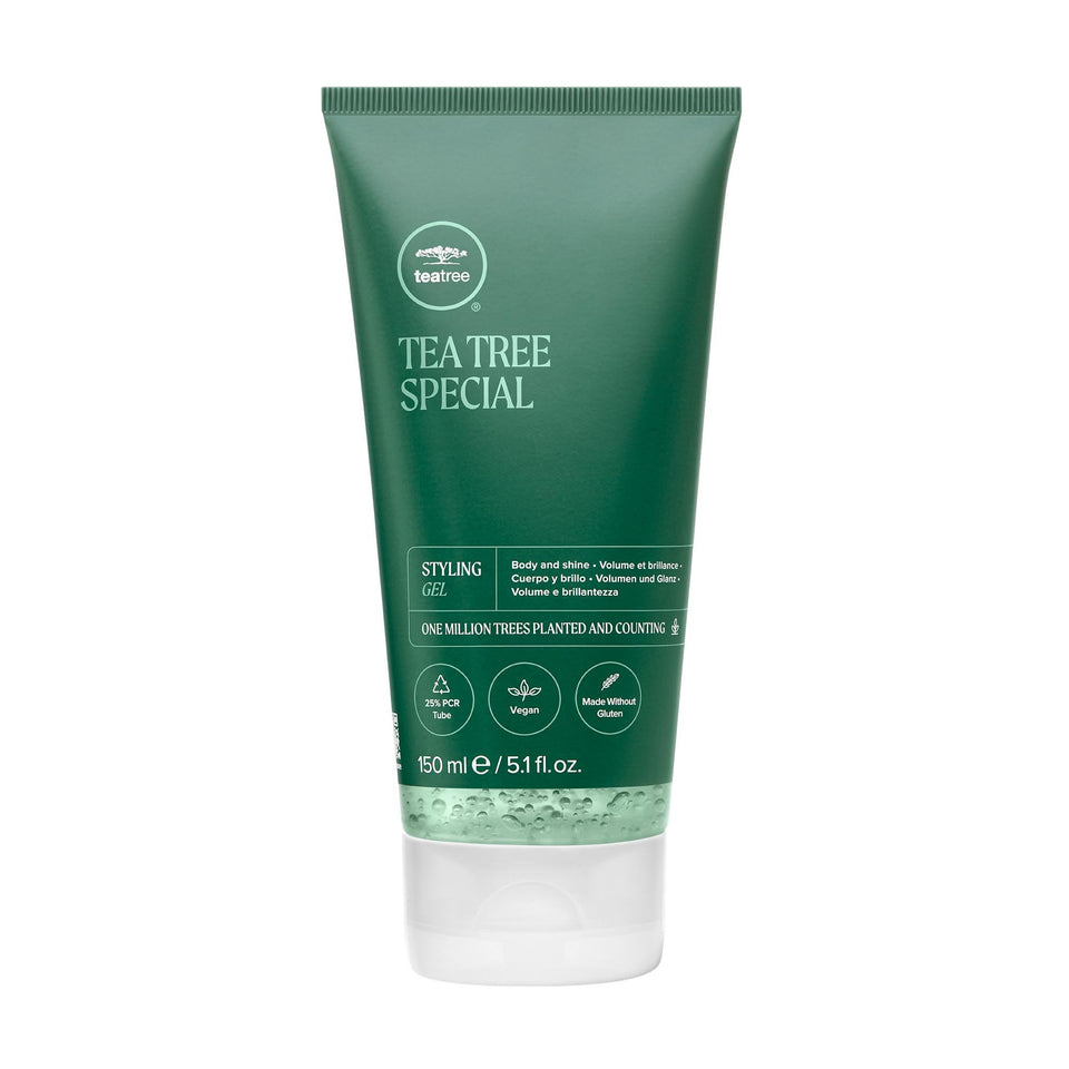 Tea Tree front packaging shows product and label, showcasing brand freshness