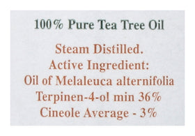 Tea Tree Therapy dropper dispensing a drop for precise dilution benefit