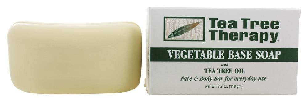 Tea Tree Therapy bar texture detail showing smooth creamy finish