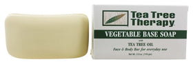 Tea Tree Therapy bar texture detail showing smooth creamy finish