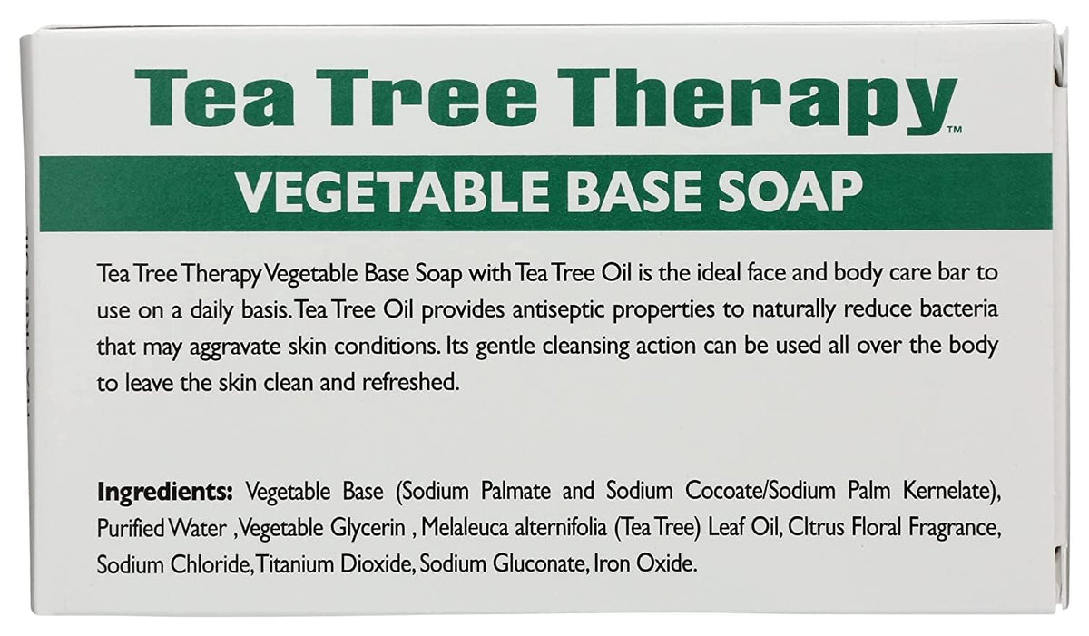 Tea Tree Therapy tea tree oil ingredient focus highlighting natural clarity
