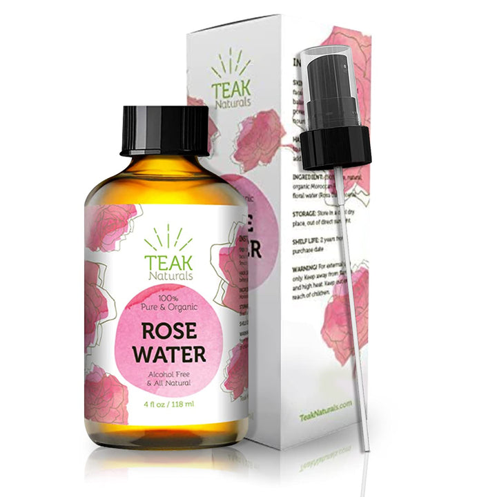 Teak Naturals front packaging showing 4 oz glass bottle and natural appeal